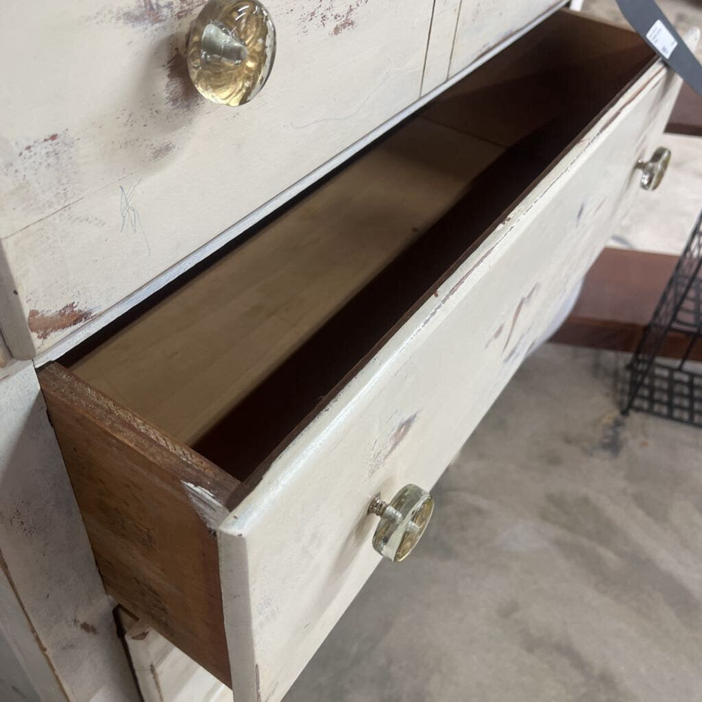 Thriftique Marketplace-DISTRESSED 4 DRAWER DRESSER