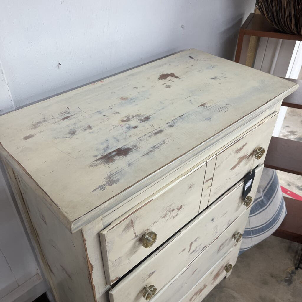 Thriftique Marketplace-DISTRESSED 4 DRAWER DRESSER