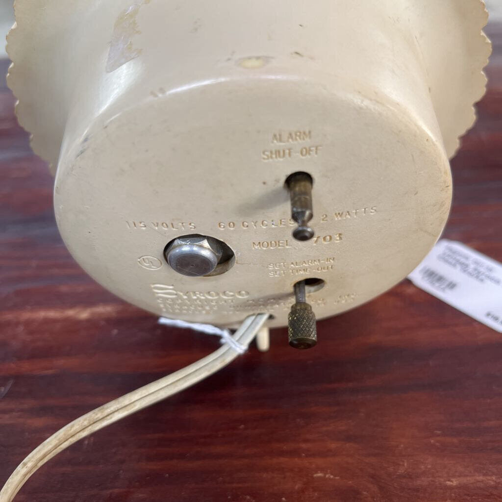 Vintage Syroco Electric Clock Works