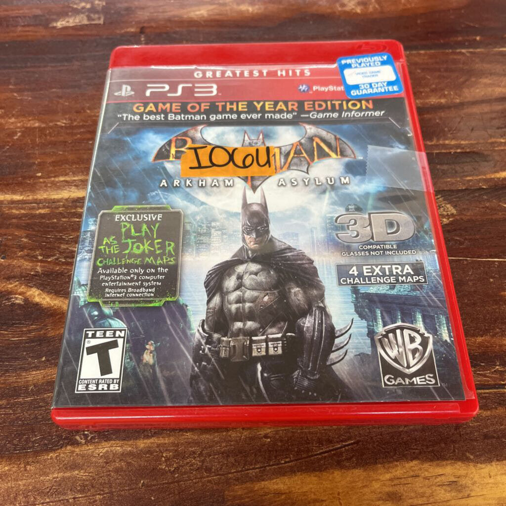 PS3 Arkham Asylum