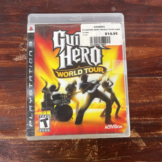 PS3 Guitar Hero world tour