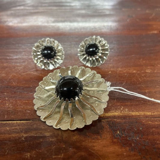 SARAH COVENTRY SILVERTONE NECKLACE & EARRING SET - PLEASE READ DESCRIPTION