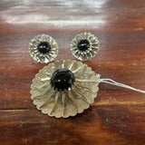 SARAH COVENTRY SILVERTONE NECKLACE & EARRING SET - PLEASE READ DESCRIPTION