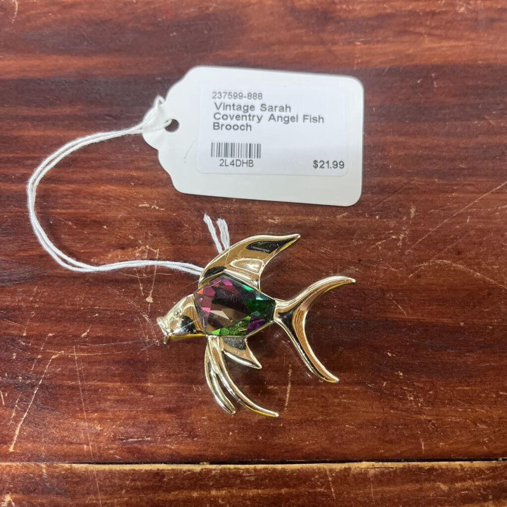 Vintage Sarah Coventry Angel Fish Brooch