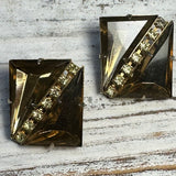 VINTAGE TOPEZ CLIP EARRINGS