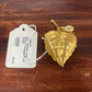 Vintage Pearl Leaf Brooch Perfume Scent Holder