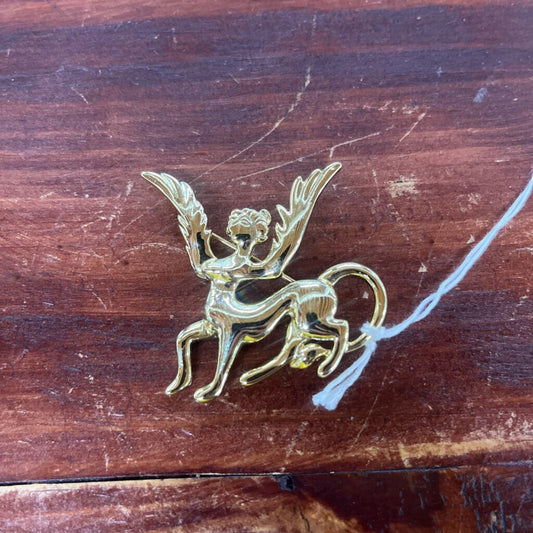 VINTAGE CENTAUR WITH WINGS BROOCH