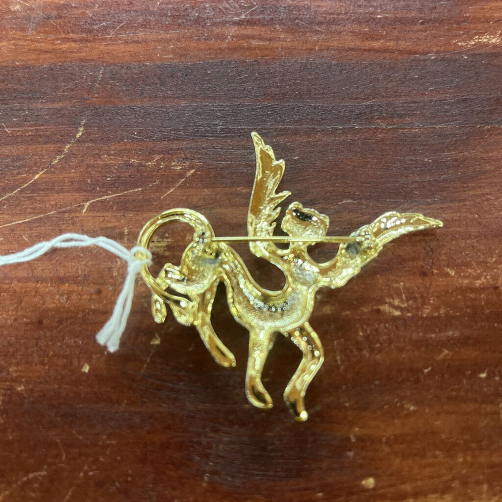 Vintage Centaur with Wings Brooch