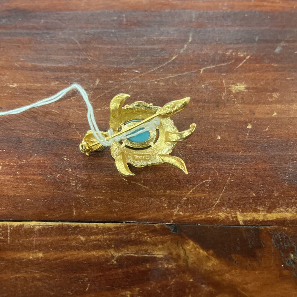 1960's Crown Trifari Turtle Brooch
