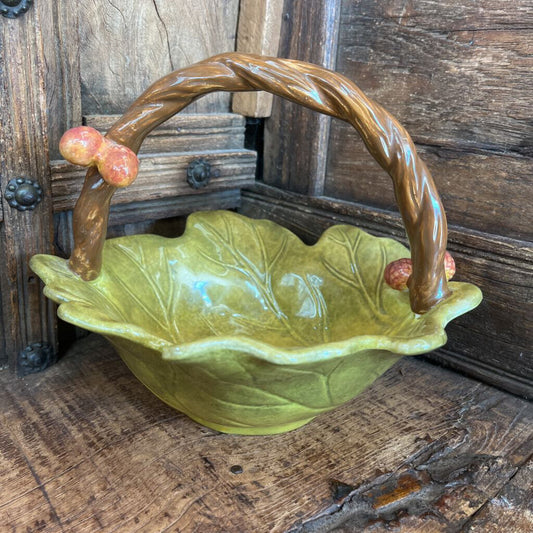 CERAMIC LEAF BASKET