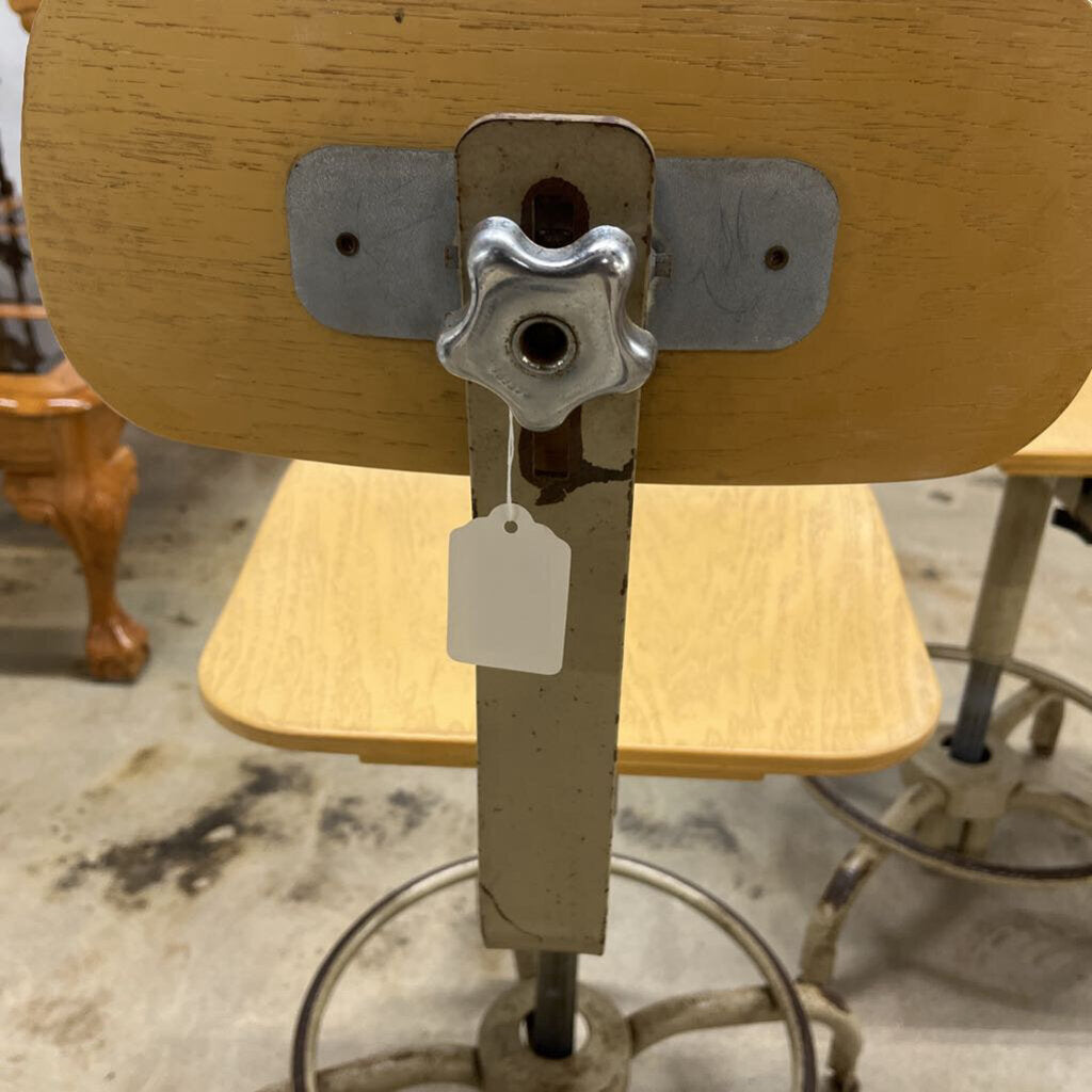 Rustic Pair Industrial Agusto Drafting Stools