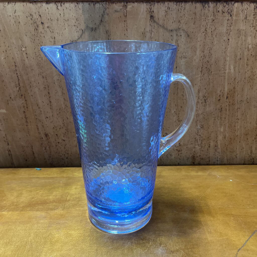 BLUE PLASTIC PITCHER