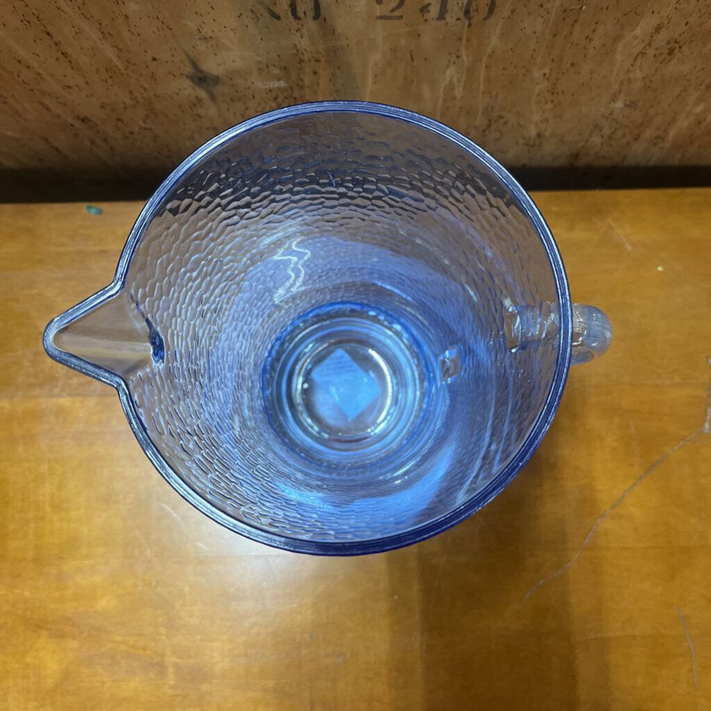 BLUE PLASTIC PITCHER