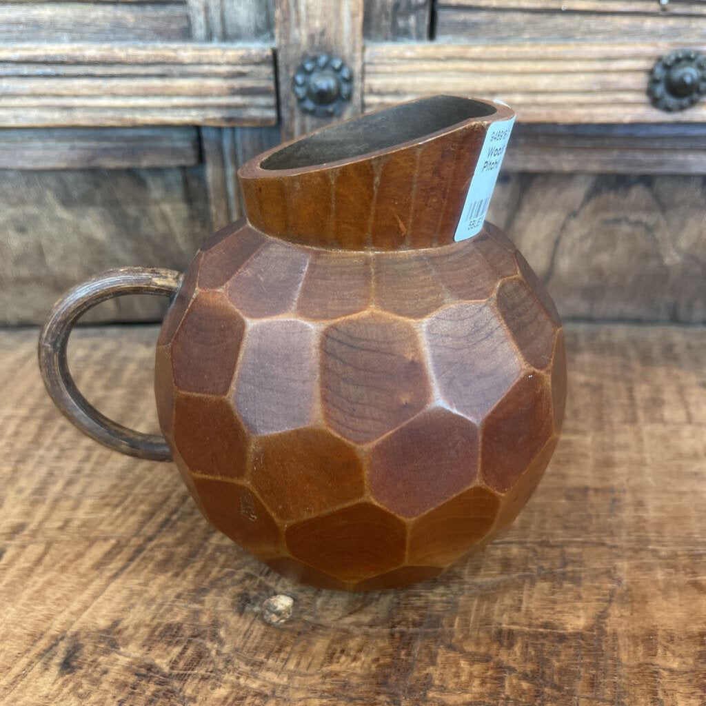 WOODEN SOUVENIR PITCHER