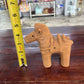 Vtg Japanese Pottery Horse Haniwa Signed