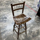 Old Dorylyn MCM Wood Swivel Stool