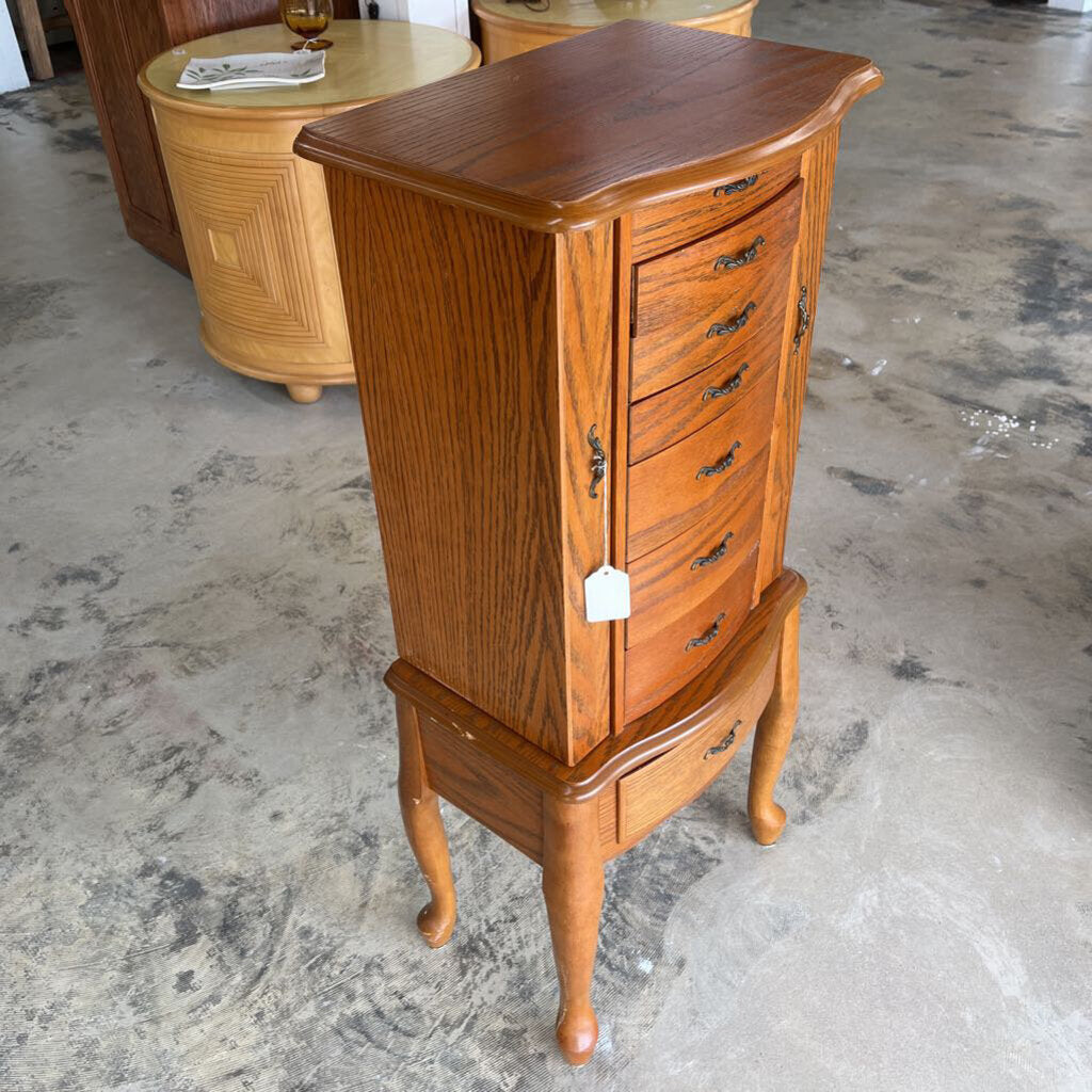 FLOOR STANDING JEWELRY ARMOIRE