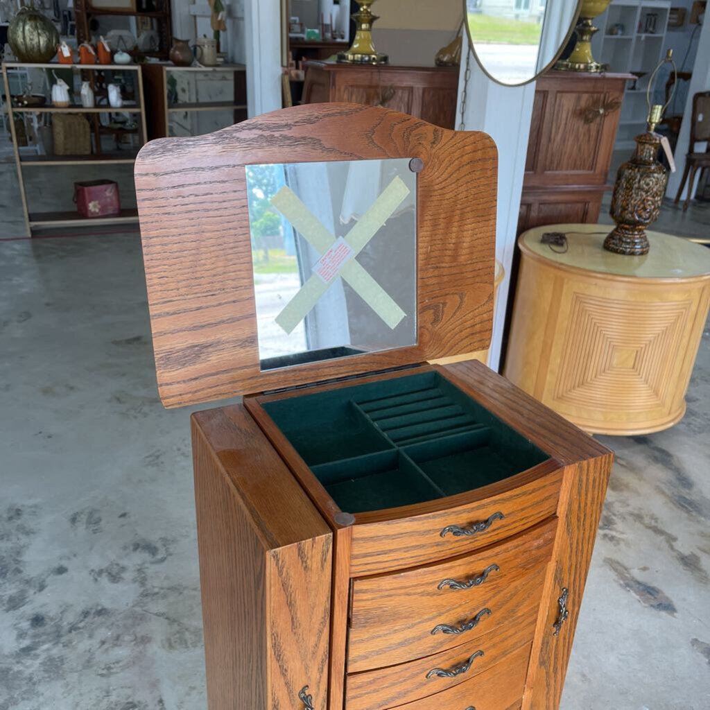 FLOOR STANDING JEWELRY ARMOIRE