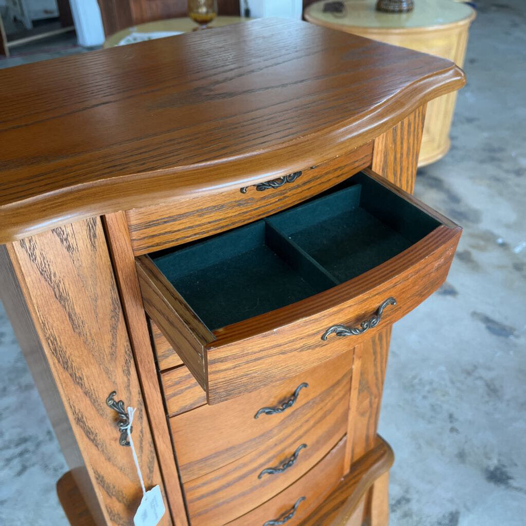 FLOOR STANDING JEWELRY ARMOIRE