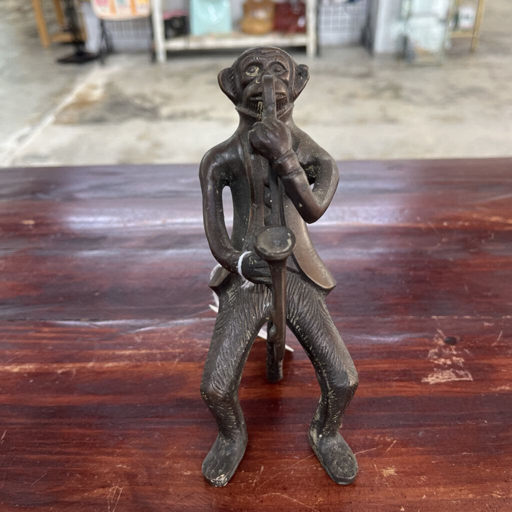 Bronze Monkey Musician