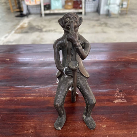 BRONZE MONKEY MUSICIAN