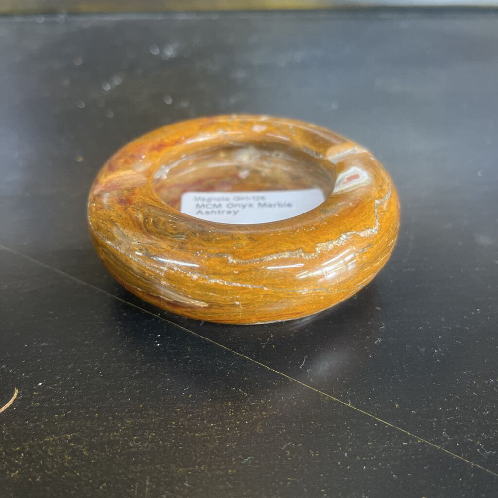 MCM ONYX MARBLE ASHTRAY
