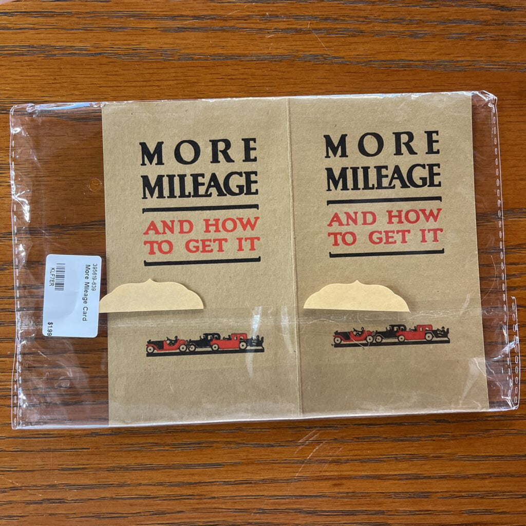 MORE MILEAGE CARD