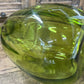 LARGE GREEN BLENKO DECANTER W/STOPPER