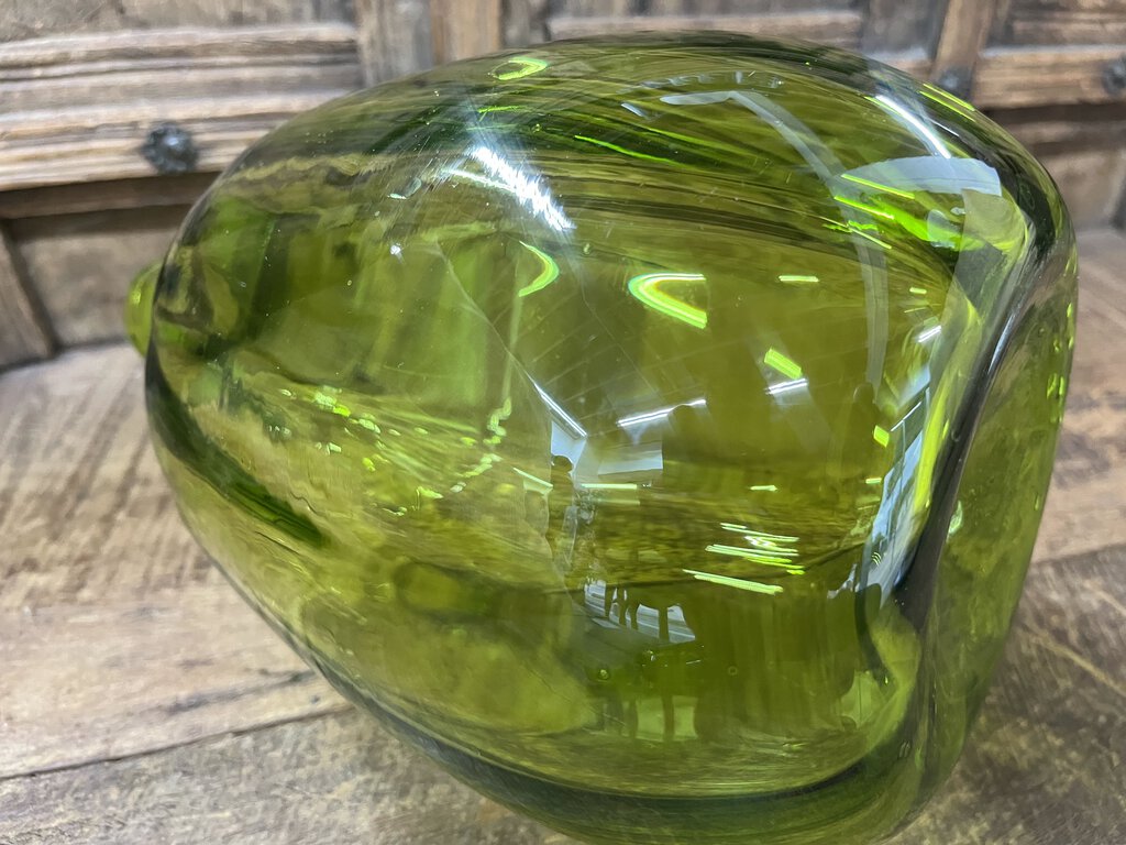 Large Green Blenko Decanter w/Stopper