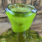 LARGE GREEN BLENKO DECANTER W/STOPPER
