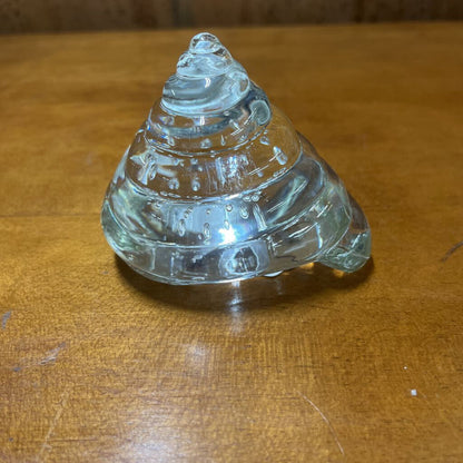 OLD WATERFORD CRYSTAL SHELL PAPERWEIGHT
