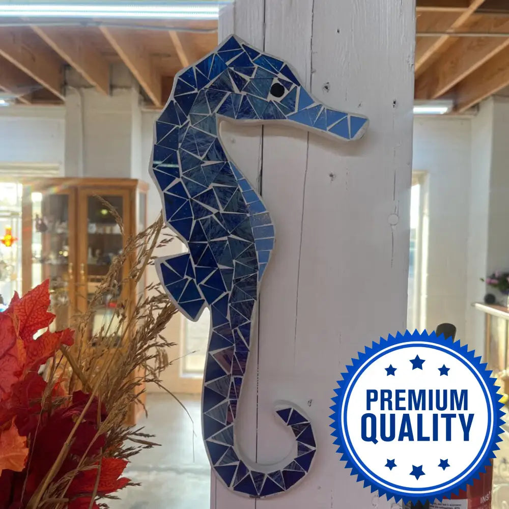 BLUE SCALED SEAHORSE WALL DECOR - $23 EACH