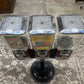 3 UNIT GUMBALL MACHINE WITH 2 KEYS