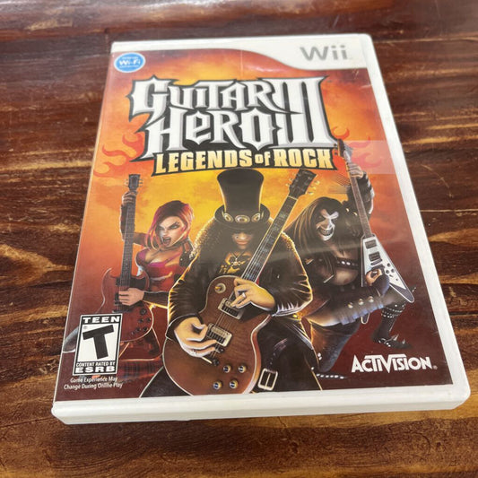 WII GUITAR HERO 3 LEGENDS OF ROCK