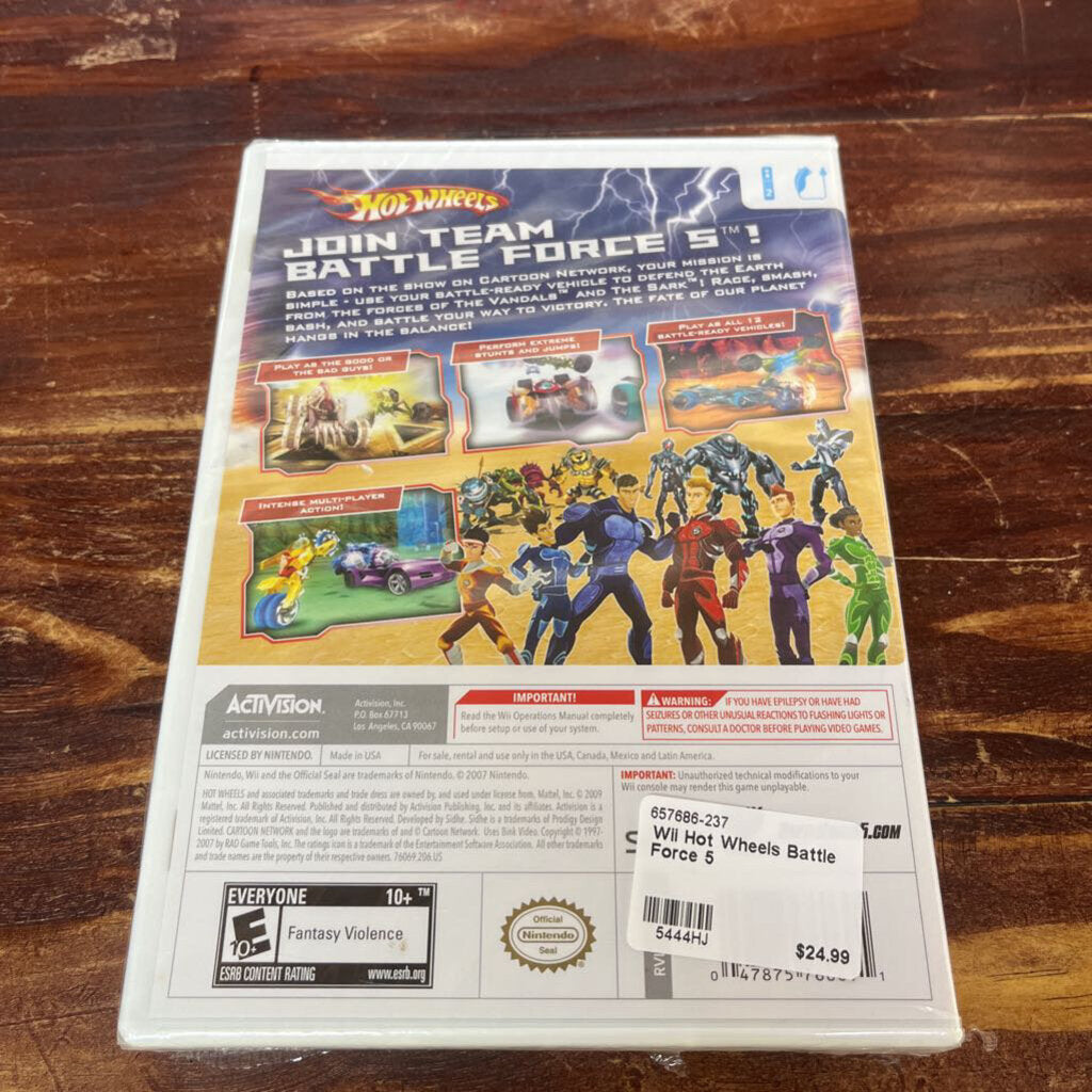 Wii Hot Wheels Battle Force 5
