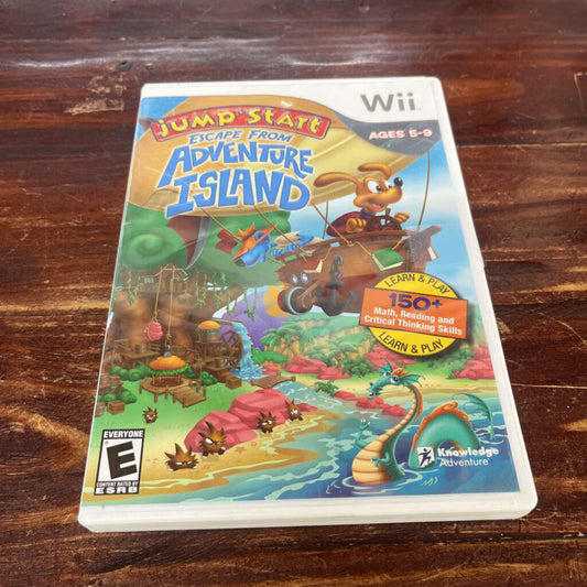 WII JUMPSTART ESCAPE FROM ADVENTURE ISLAND