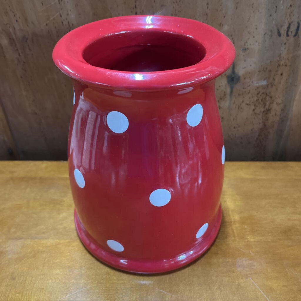 Red Polka Dot Jar