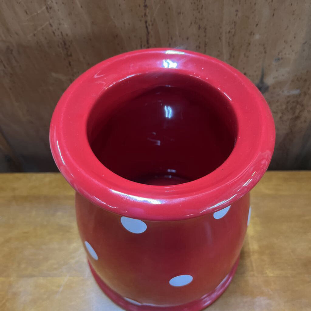 Red Polka Dot Jar