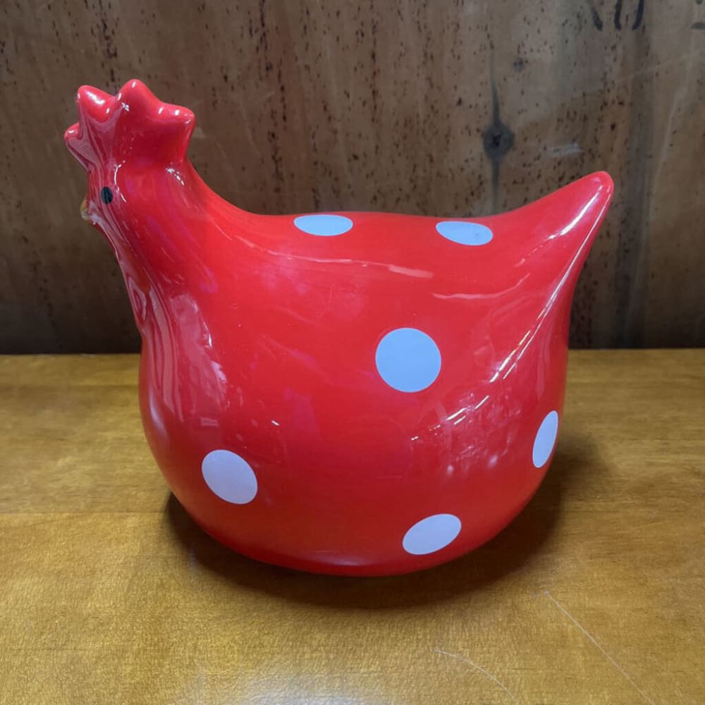 RED POLKA DOT ROOSTER