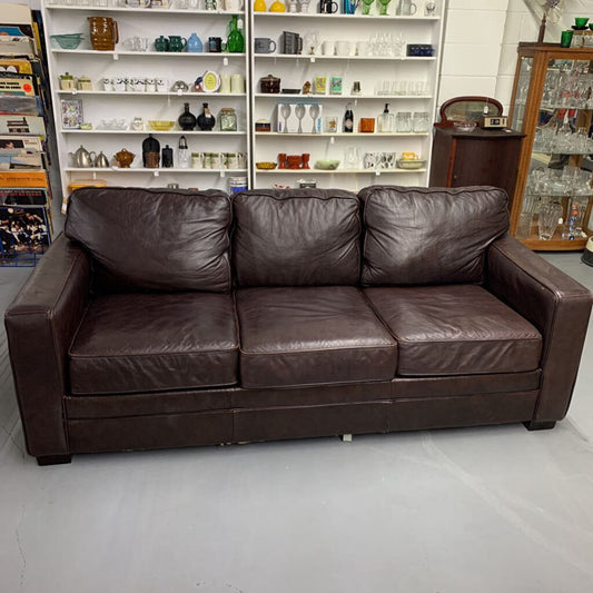 LEATHER SLEEPER SOFA