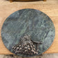 GREEN MARBLE CHEESE BOARD WITH GRAPES