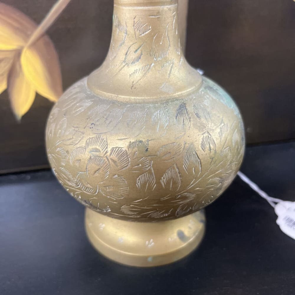 ANTIQUE DECORATIVE BRASS EWER