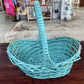BLUE WOVEN BASKET