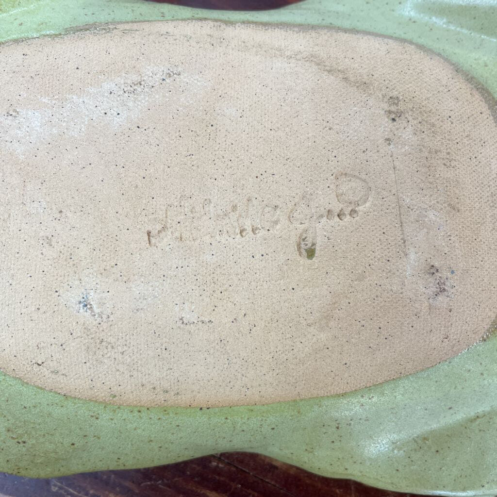 CROSS SIGNED POTTERY DISH