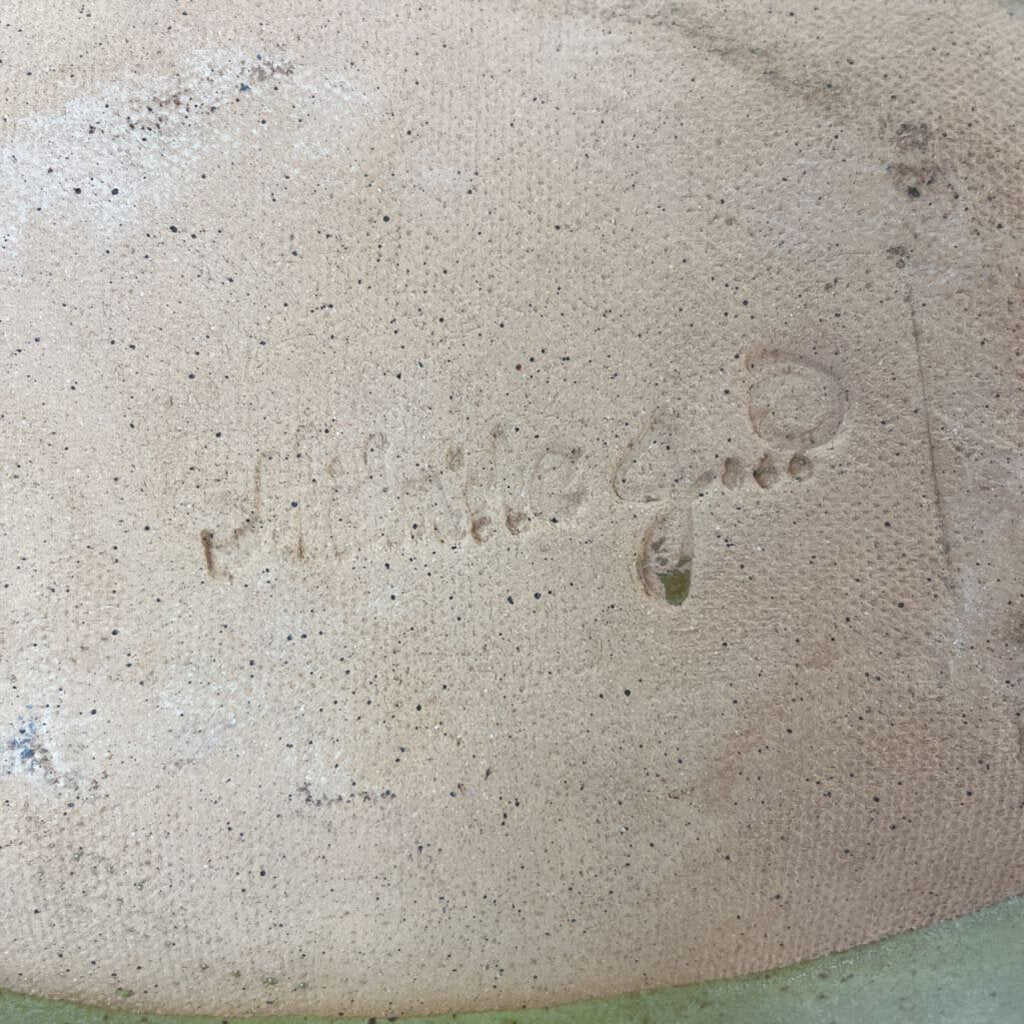 CROSS SIGNED POTTERY DISH