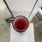 Tall Red & White Art Glass Vase