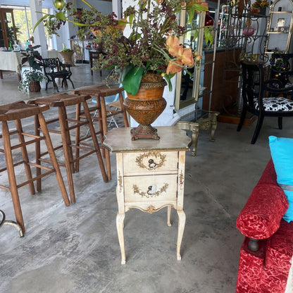 Old White Washed Humidor Cabinet