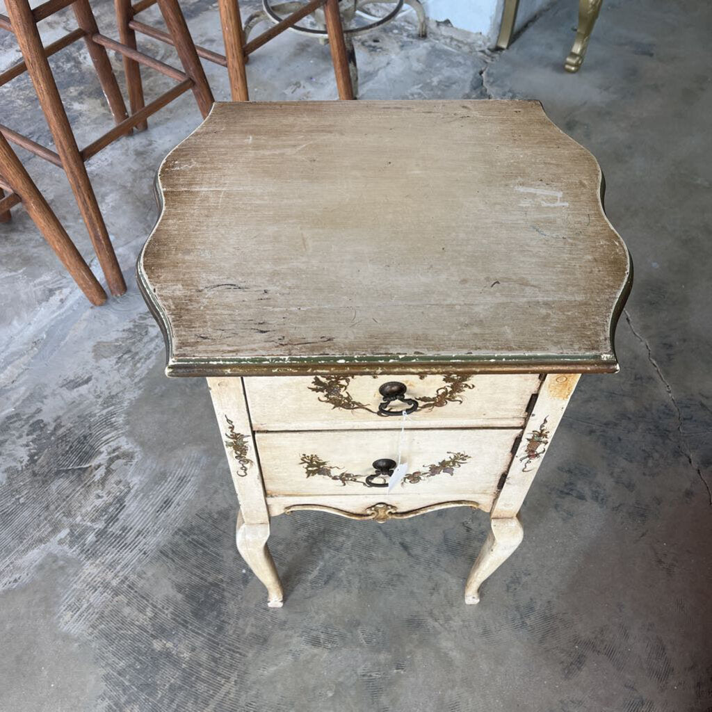 Old White Washed Humidor Cabinet