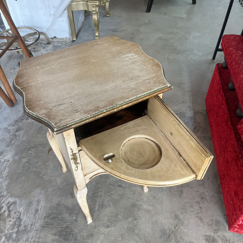 Old White Washed Humidor Cabinet