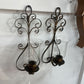 2 PC WALL SCONCE W/GLASS GLOBES SET